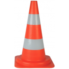 cono spartitraffico in resina compra cono stradale 54 cm con due fasce bianche serigrafate 4